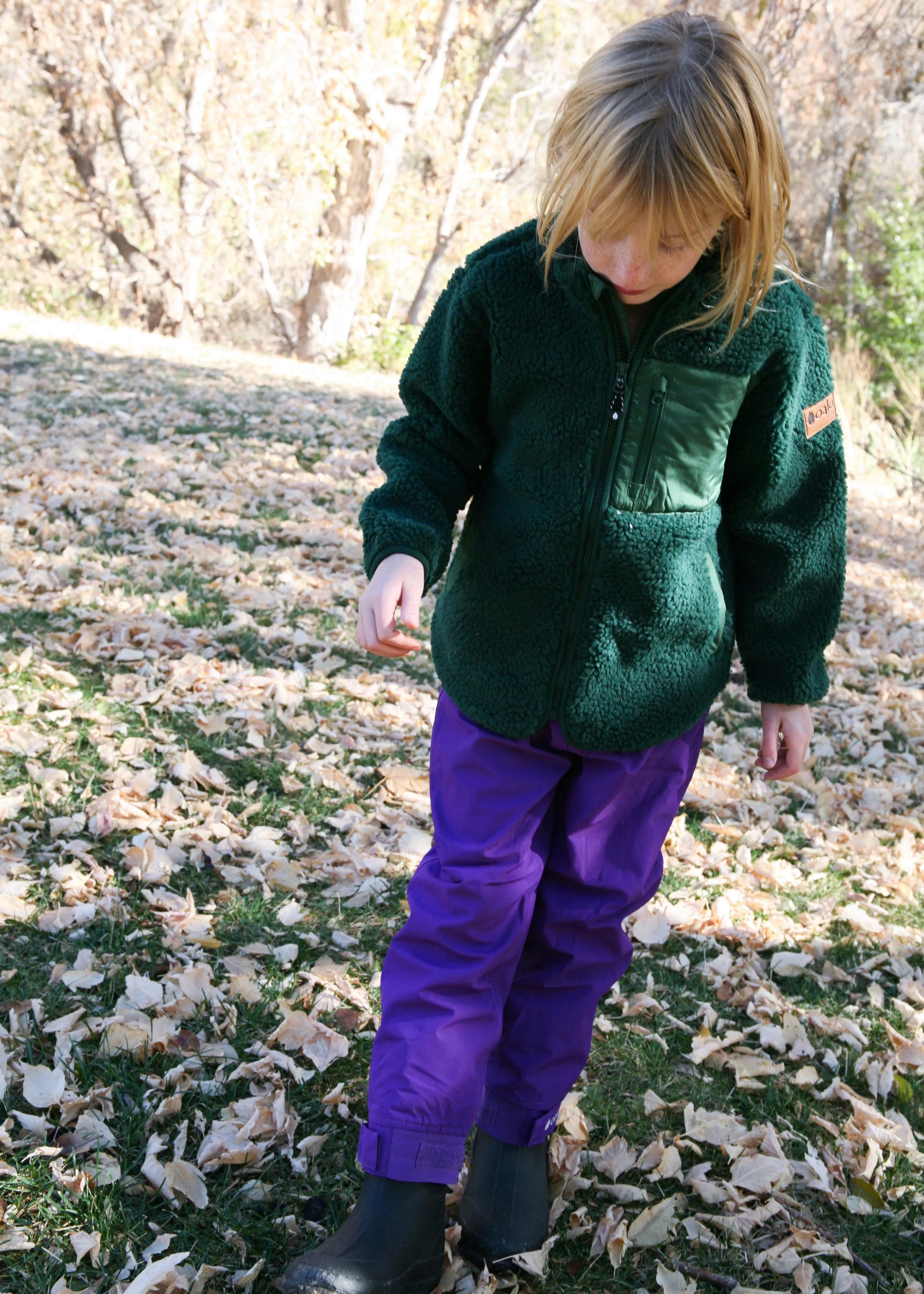 Adult Fleece-lined Rain/Snow Pants, Purple