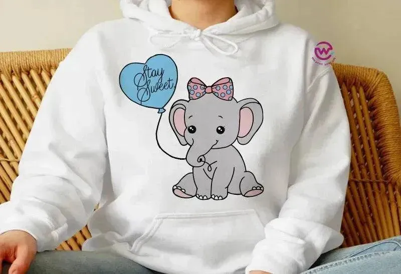 Adult Hoodies - Elephant