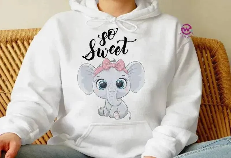 Adult Hoodies - Elephant