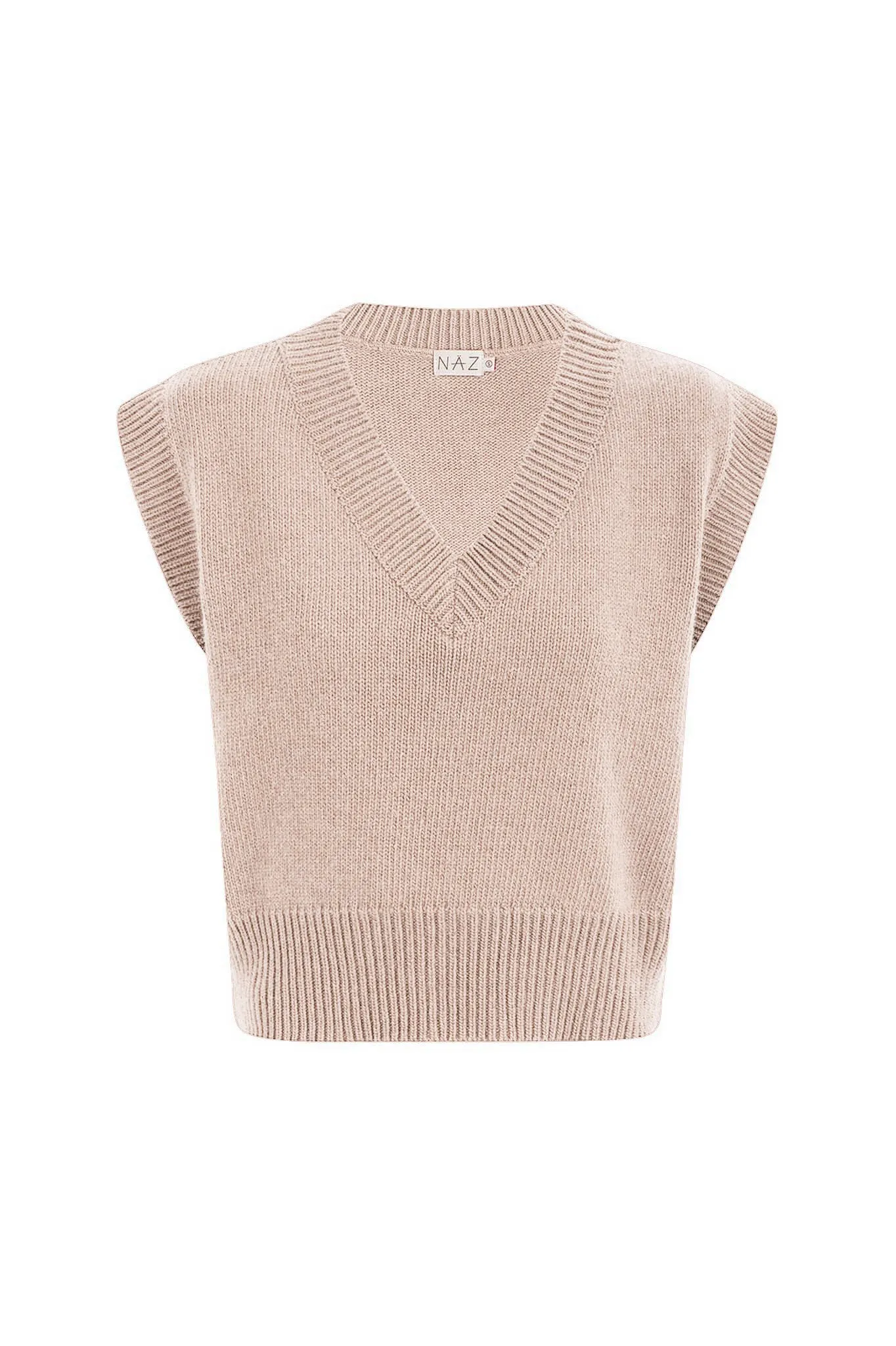 Alice Beige Knit Vest