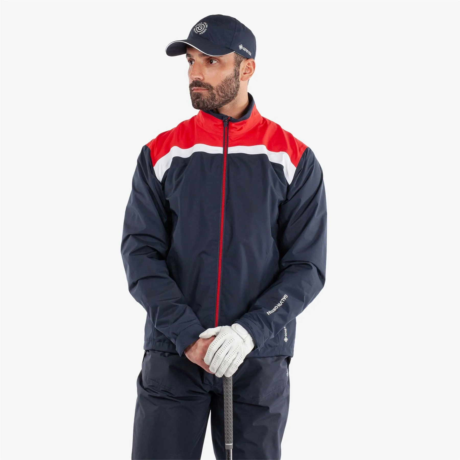 Anton GORE-TEX Waterproof Jacket Navy/Red - 2024