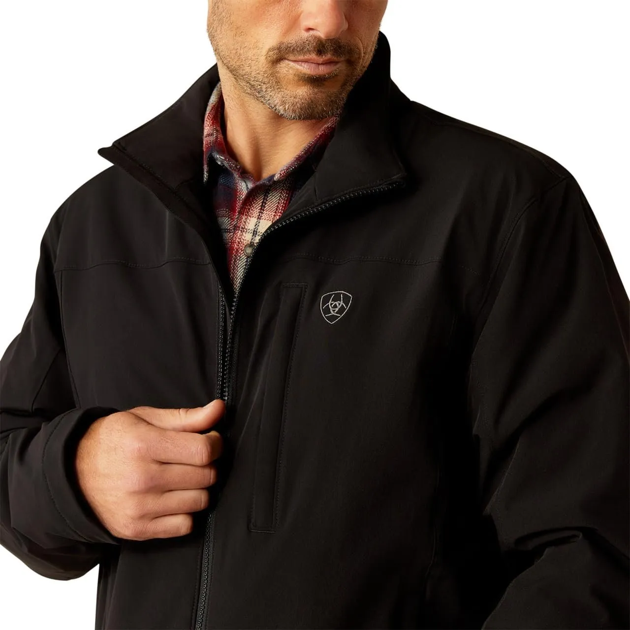 Ariat Men's Pioneer Stretchshell Jacket, Black