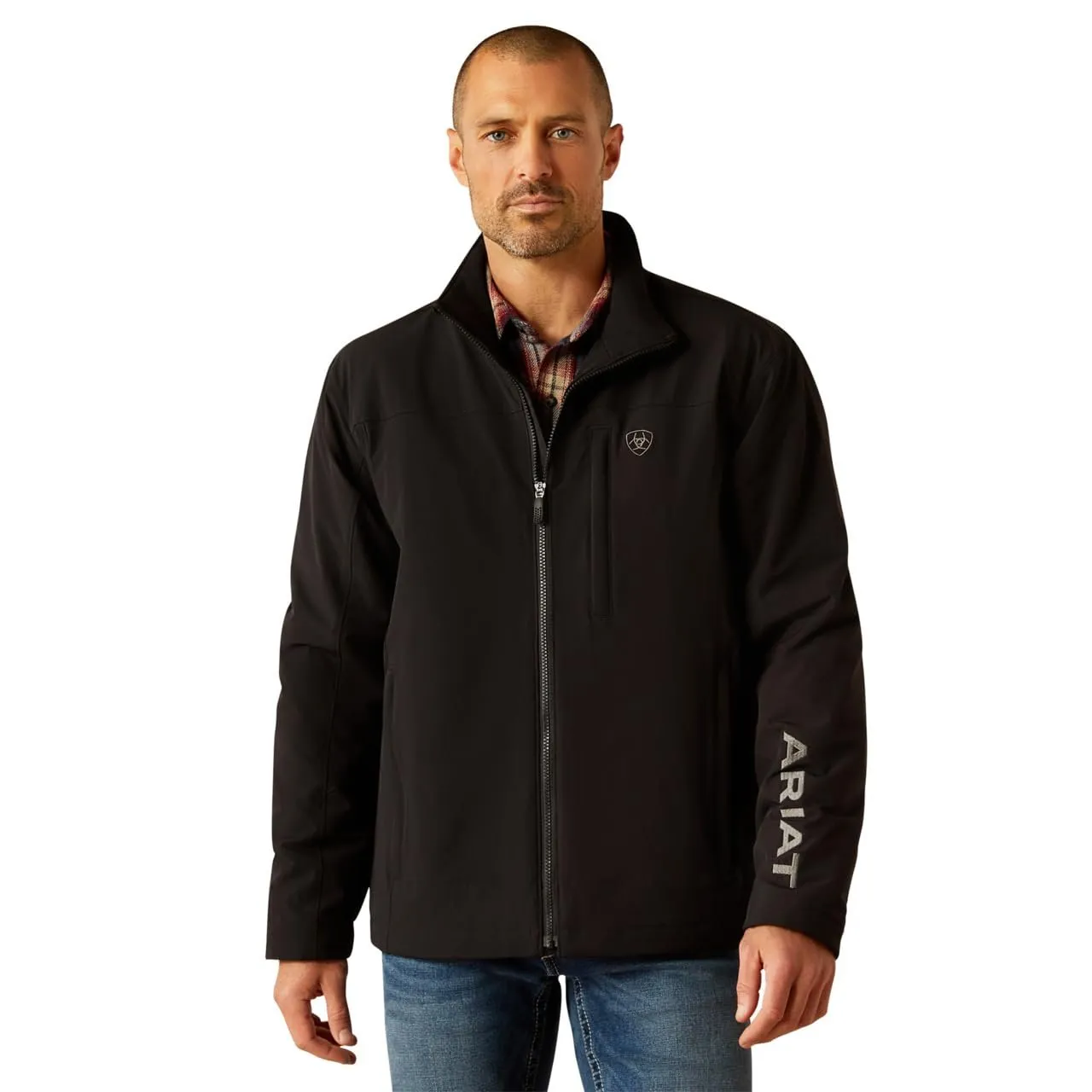 Ariat Men's Pioneer Stretchshell Jacket, Black