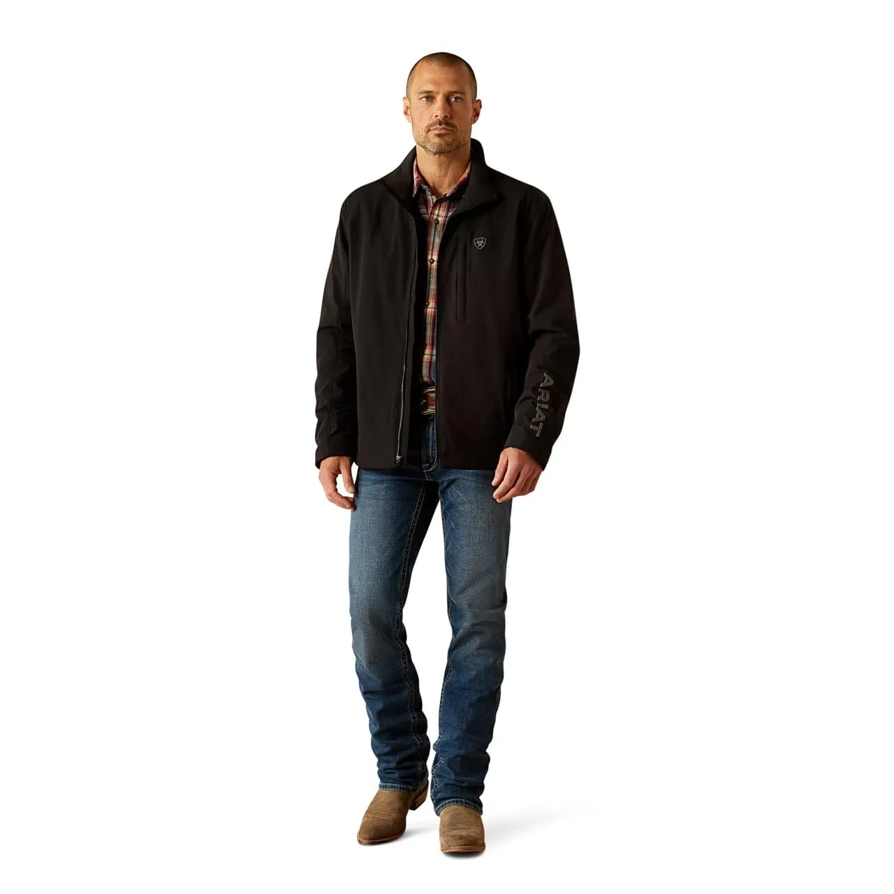 Ariat Men's Pioneer Stretchshell Jacket, Black