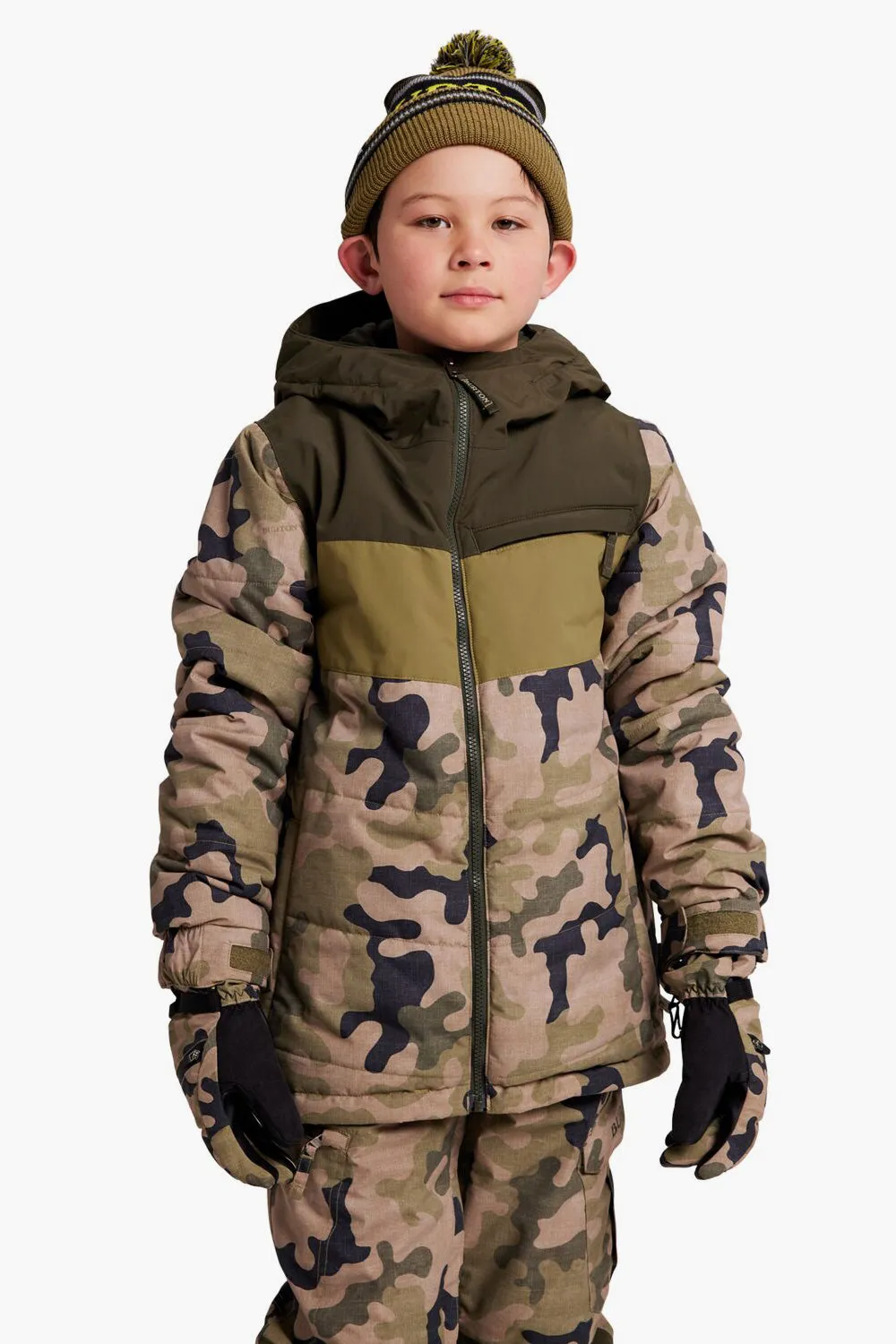 Burton Kids Ropedrop Jacket - Olive Camo (Size 14/16 left)