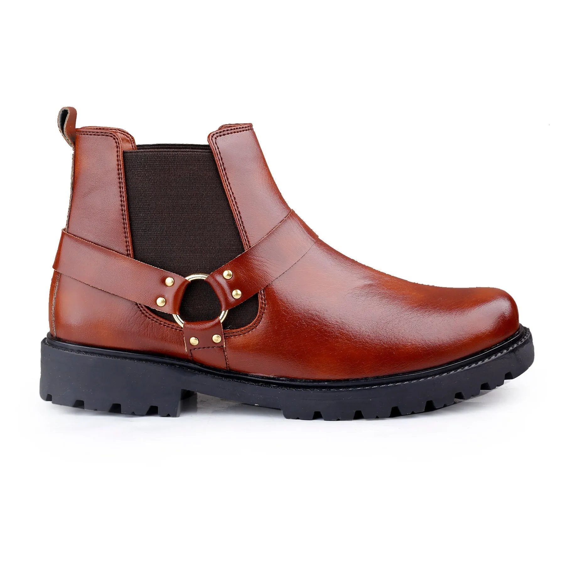 Bxxy's PU Leather Ultra Stylish Comfortable Slip-on Chelsea Boots for Men