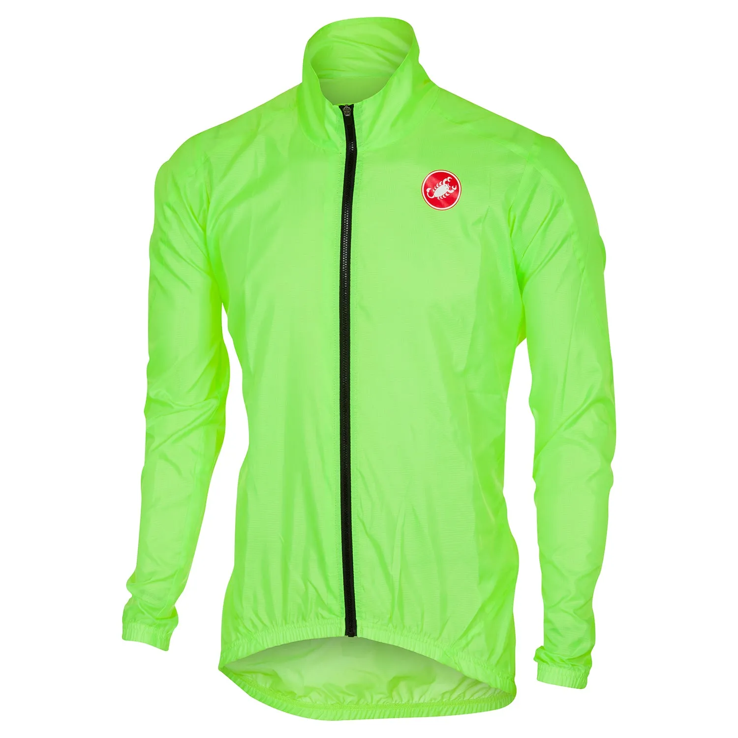 Castelli Mens Squadra ER Rain Jacket - Fluro Yellow