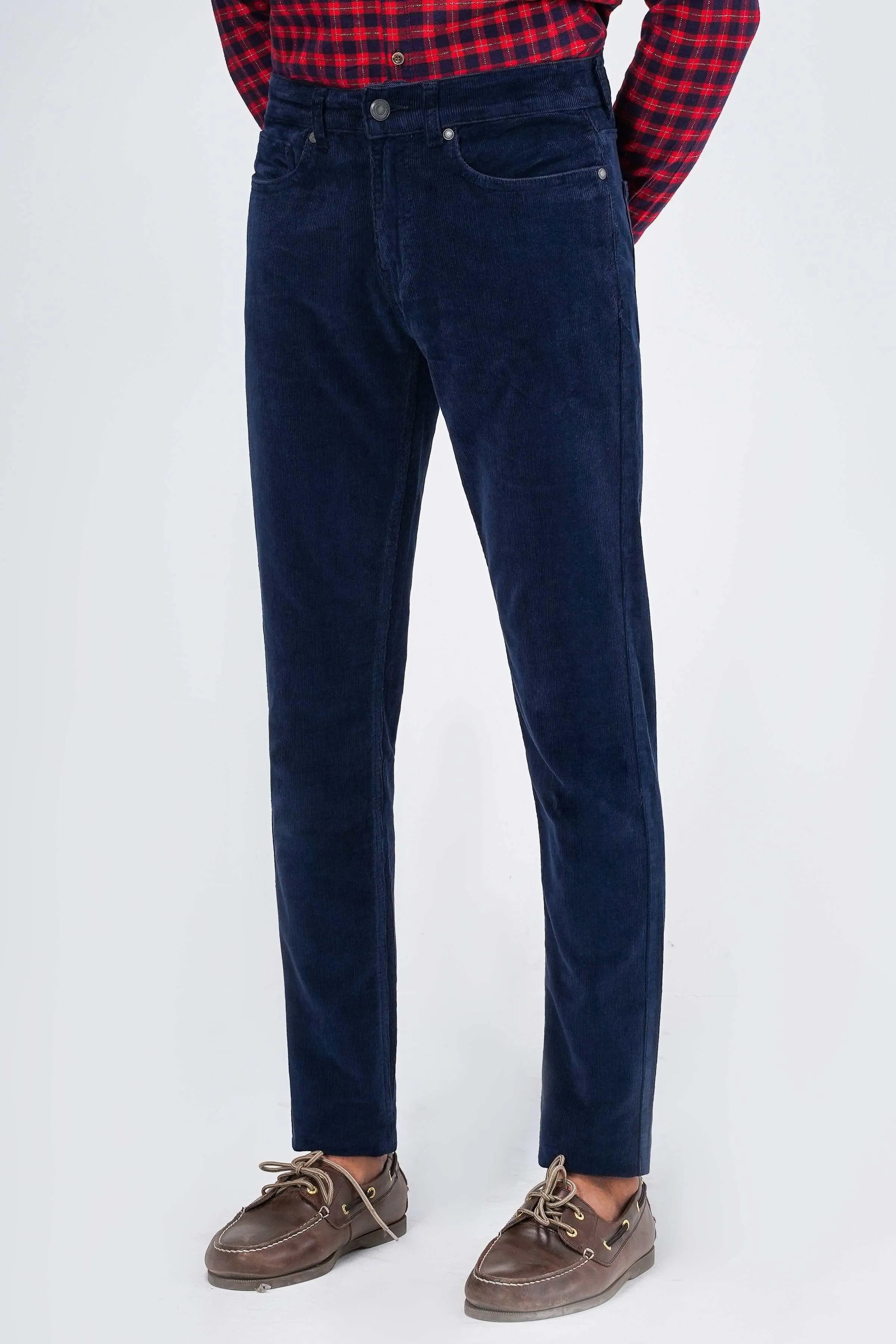 CORDUROY 5-POCKET PANT NAVY BLUE