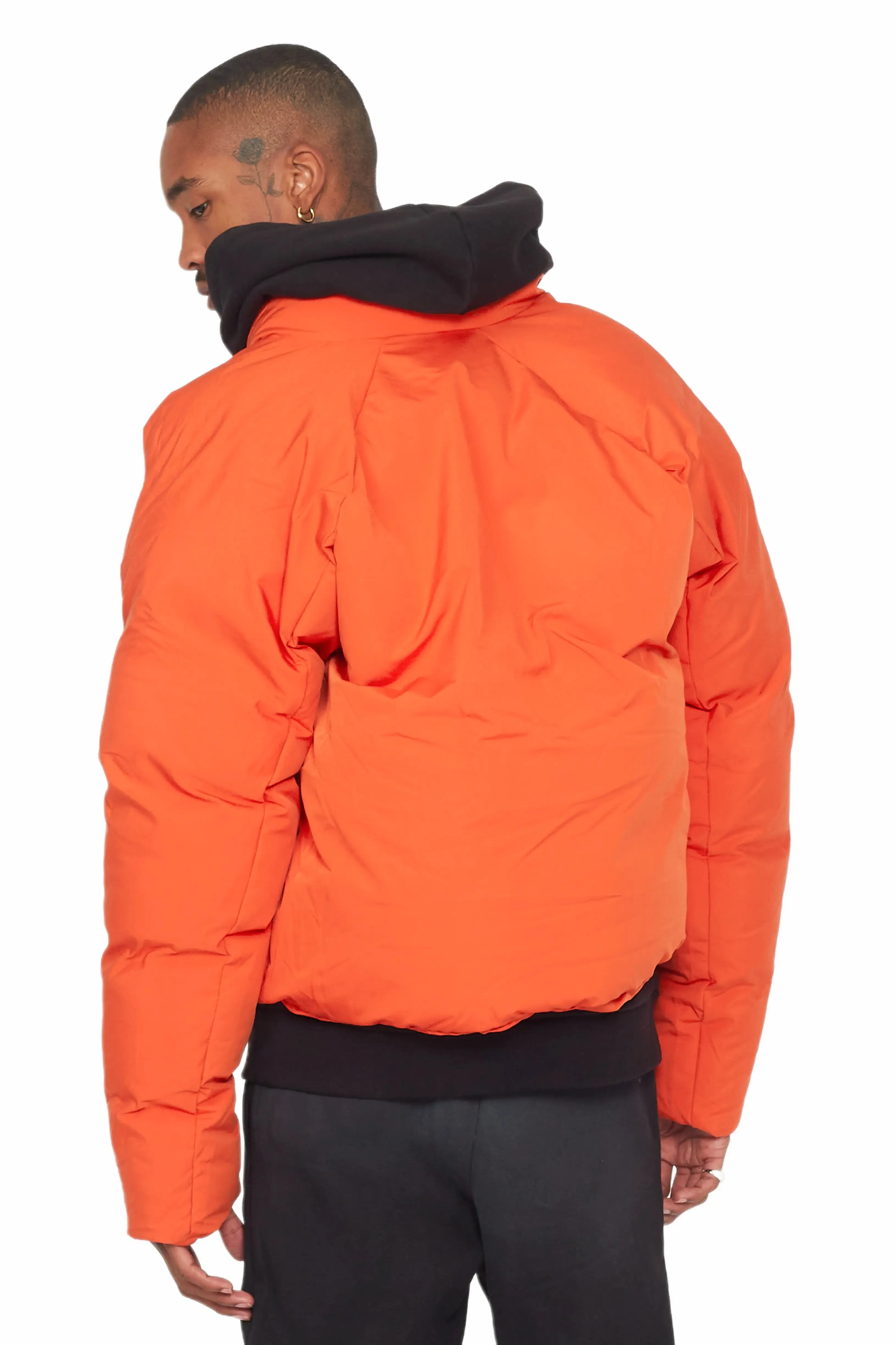 Damien Orange Puffer Jacket