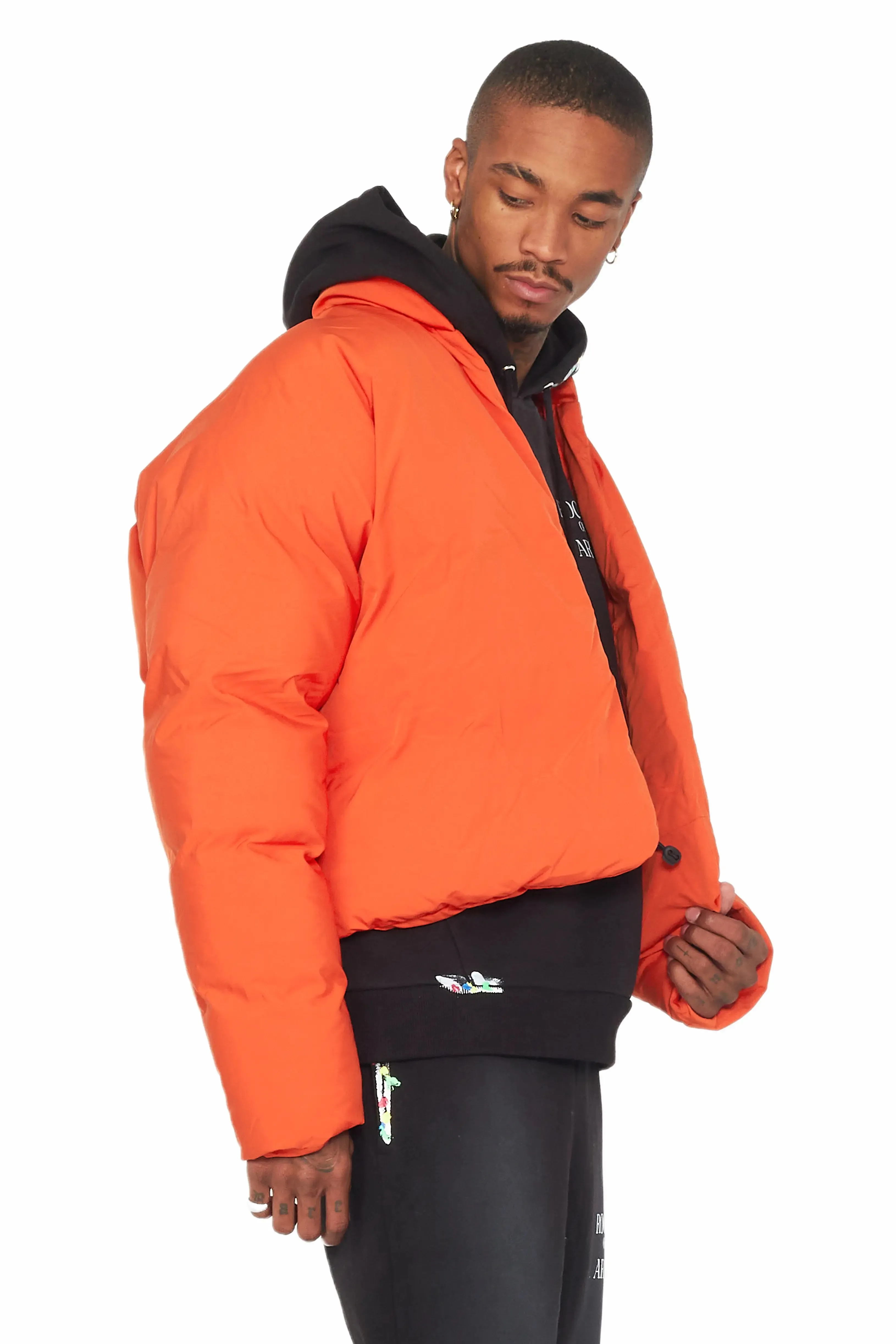 Damien Orange Puffer Jacket