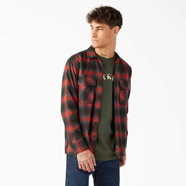 Dickies Skateboarding x Spitfire Wheels Flannel Shirt Red Ochre