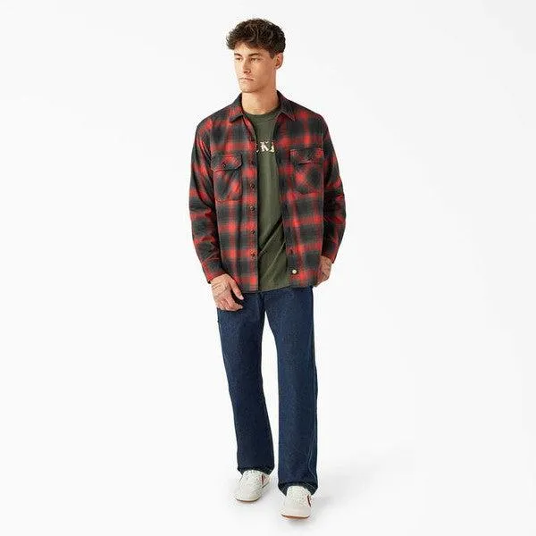 Dickies Skateboarding x Spitfire Wheels Flannel Shirt Red Ochre