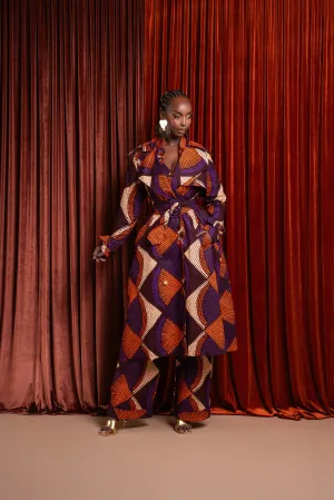 DORA African Print Trench Jacket