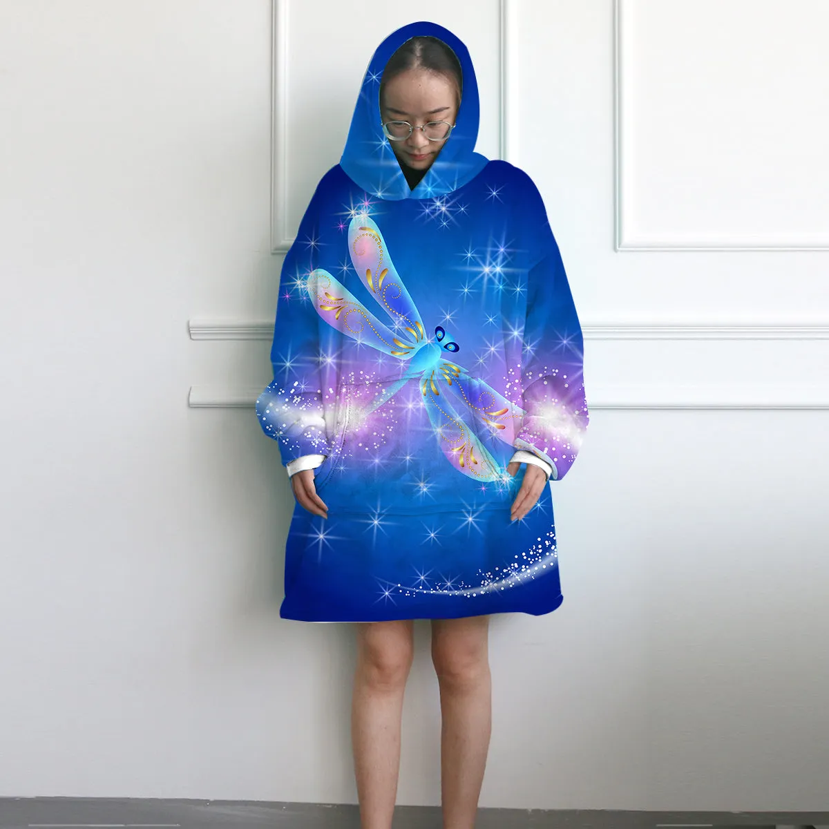 Dragonfly Magic Wearable Blanket Hoodie