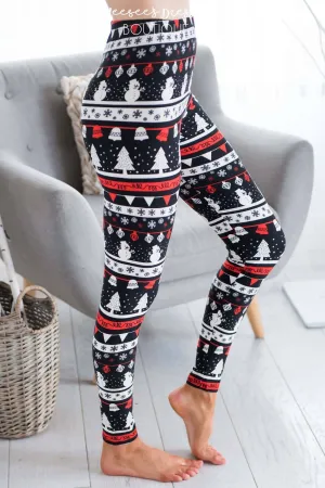 Frosty the Snowman Christmas Leggings