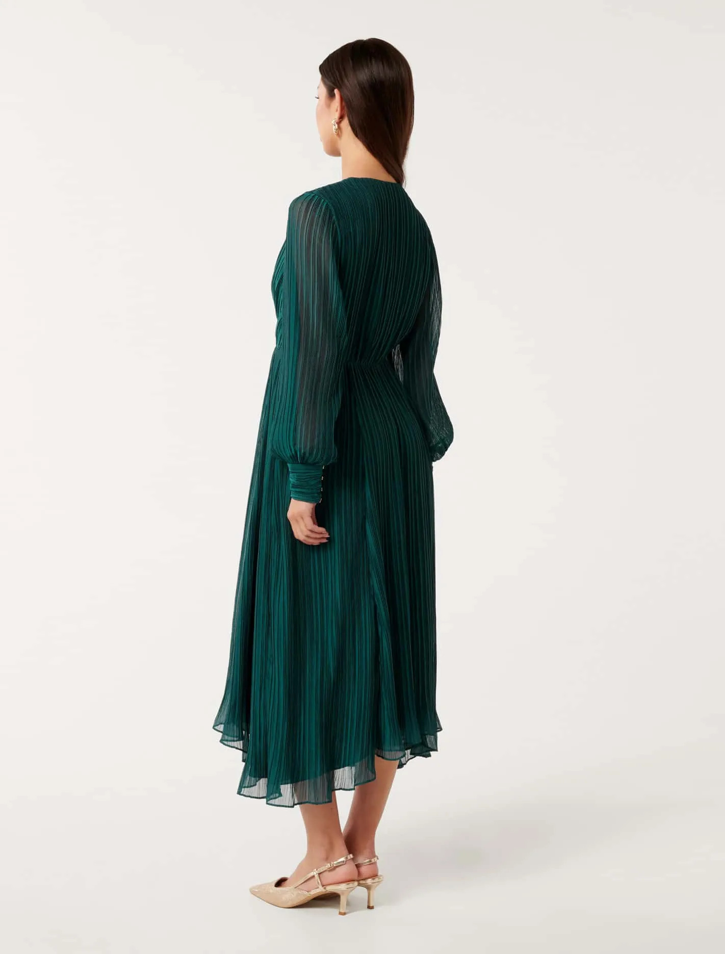 Genevieve Crinkle Midi Dress