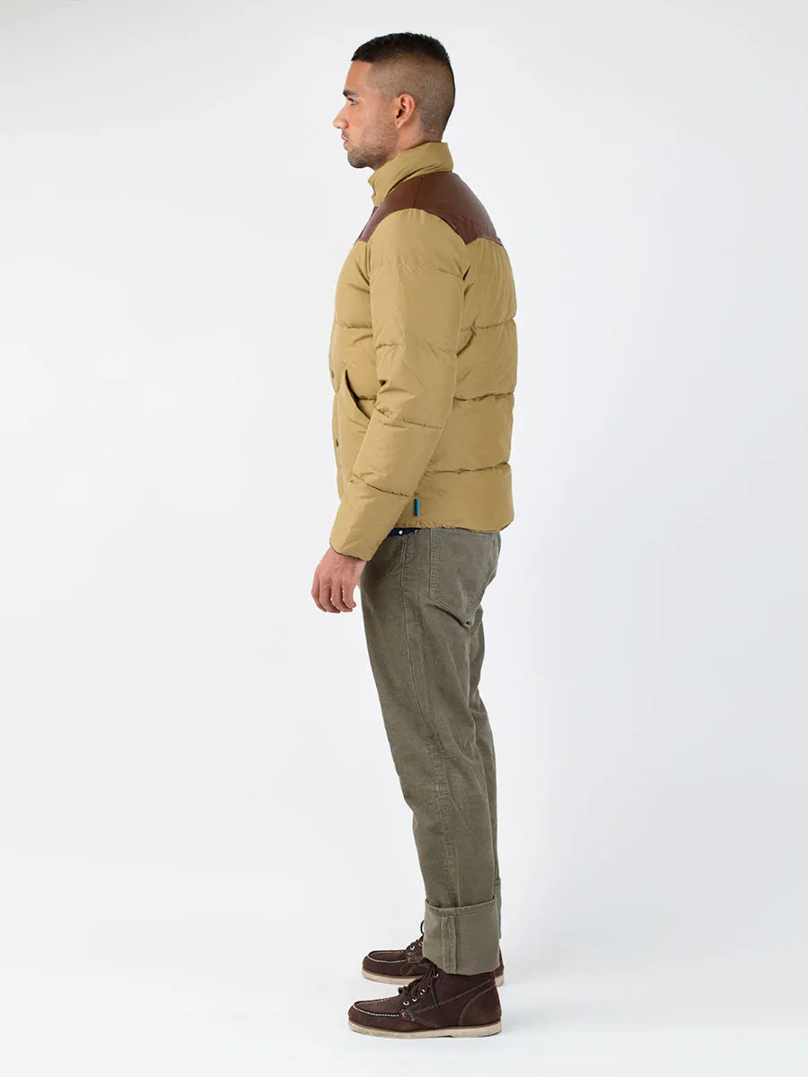 Gillman Down Insulated Jacket in Tan