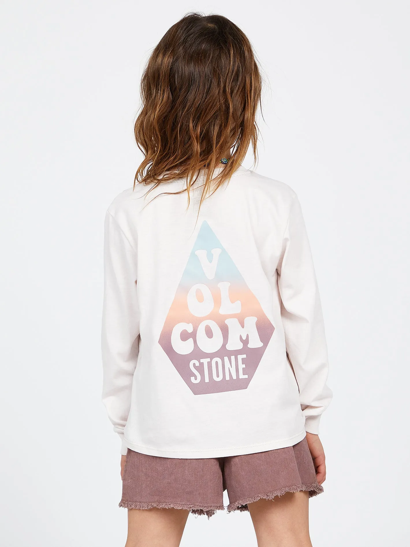 Girls Made From Stoke Long Sleeve Tee - Ash