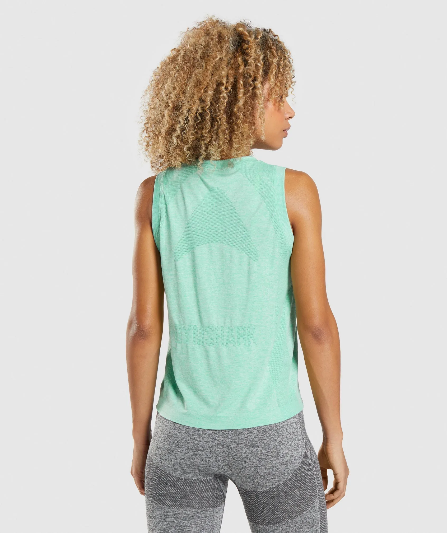 Gymshark Flex Loose Tank Top - Cactus Green Marl