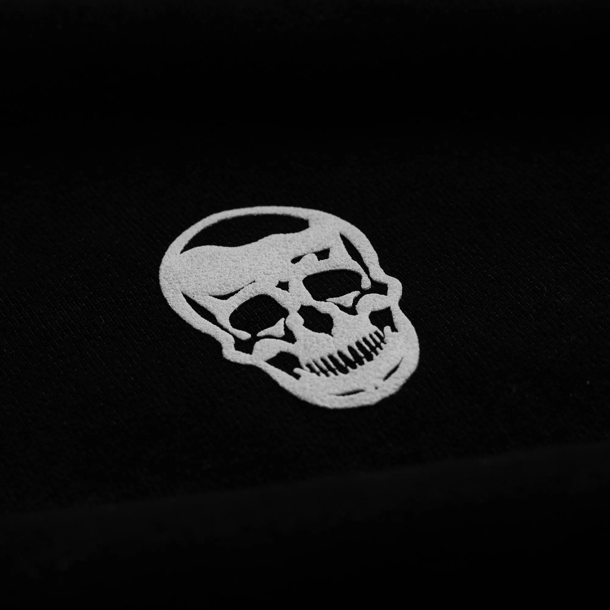 Heavyweight Core Skull Hoodie - Black/White