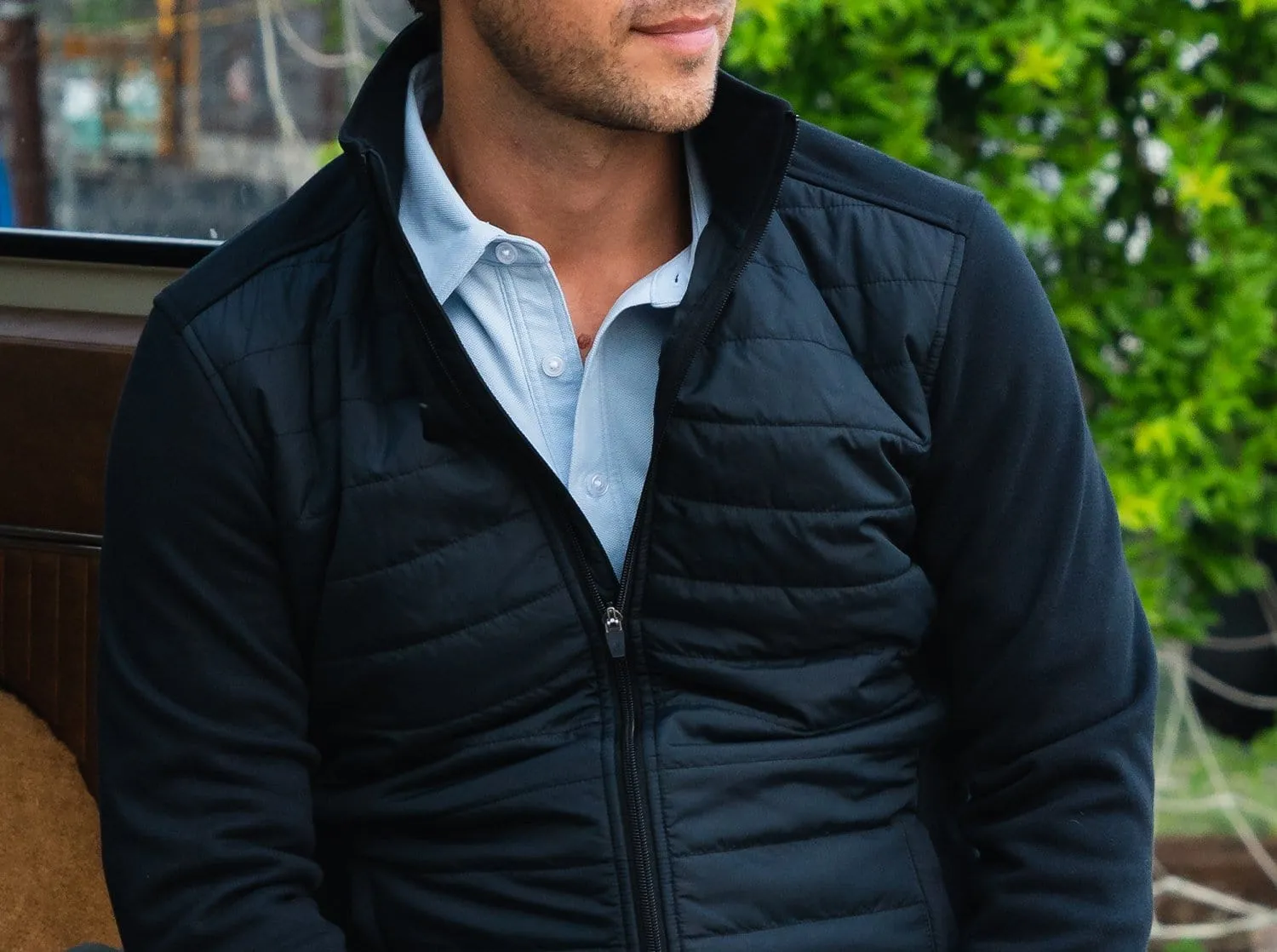 Hybrid Puffer Jacket - Anthracite