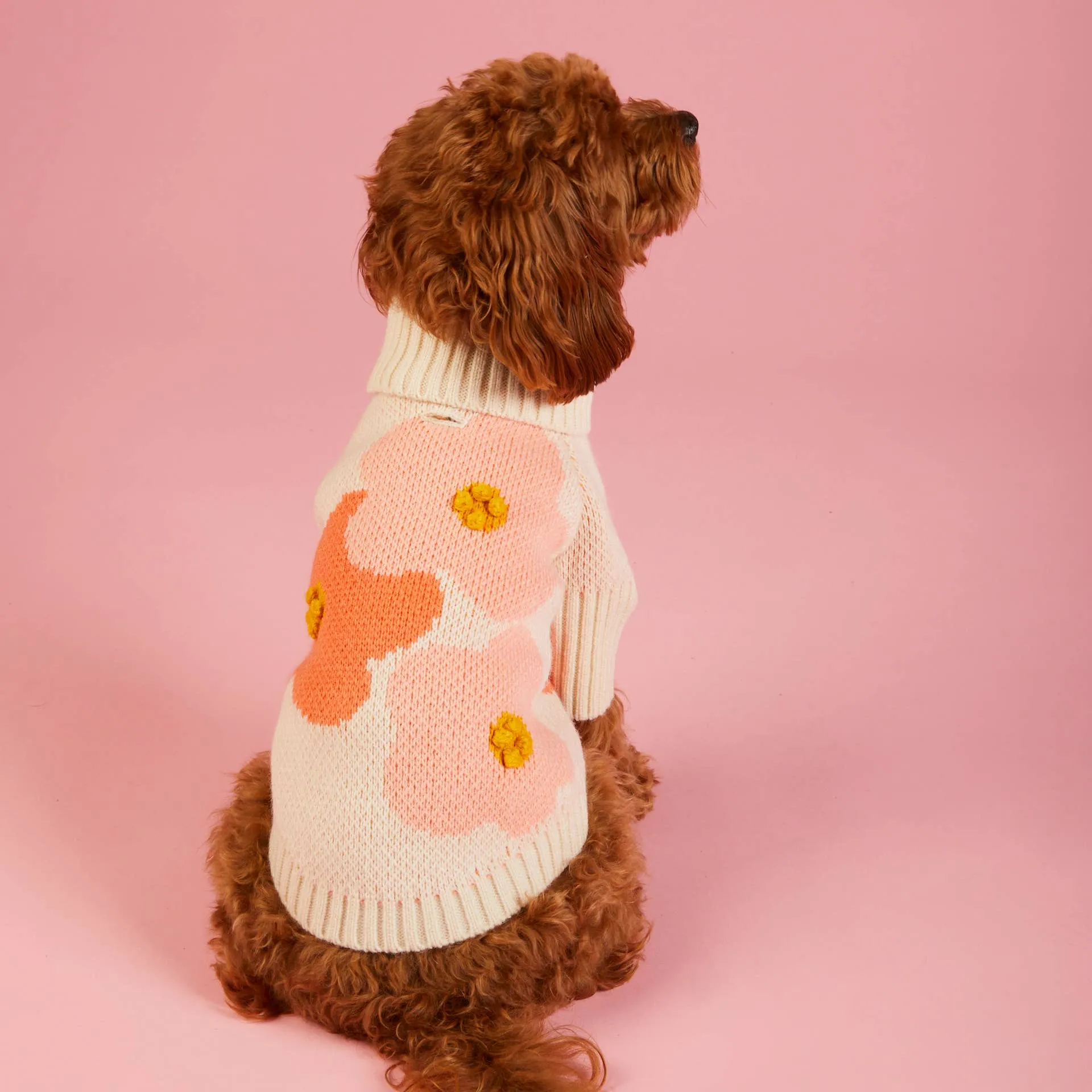 in bloom spring dog sweater - 1 xxs left!