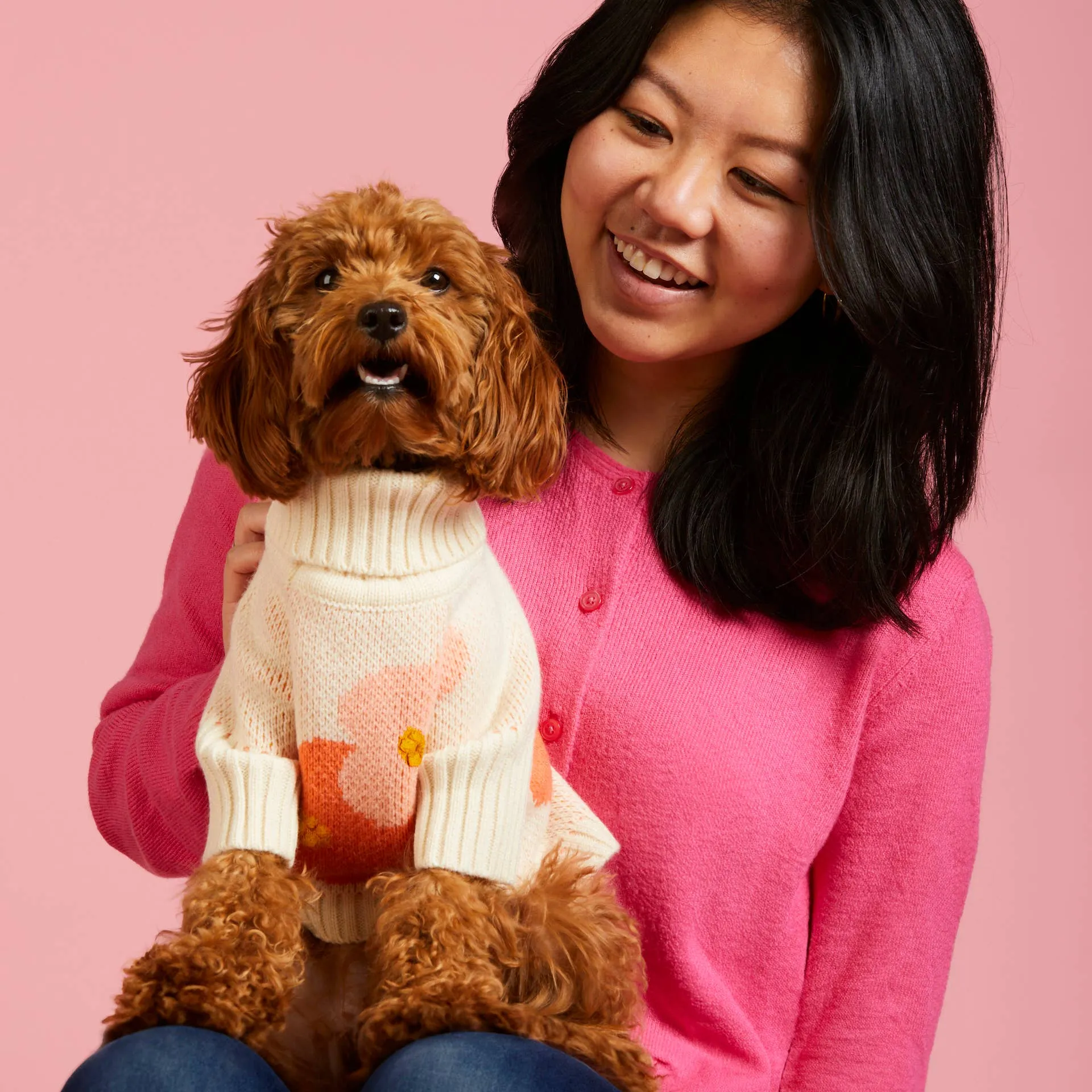 in bloom spring dog sweater - 1 xxs left!