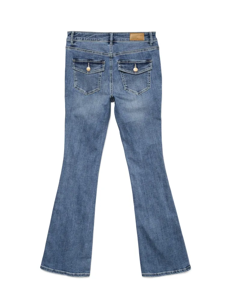 jeans med bootcut vmflash flared pocket jeans