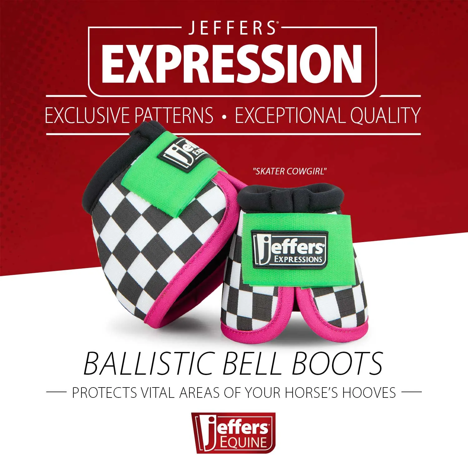 Jeffers Expression Ballistic Bell Boots for Horses