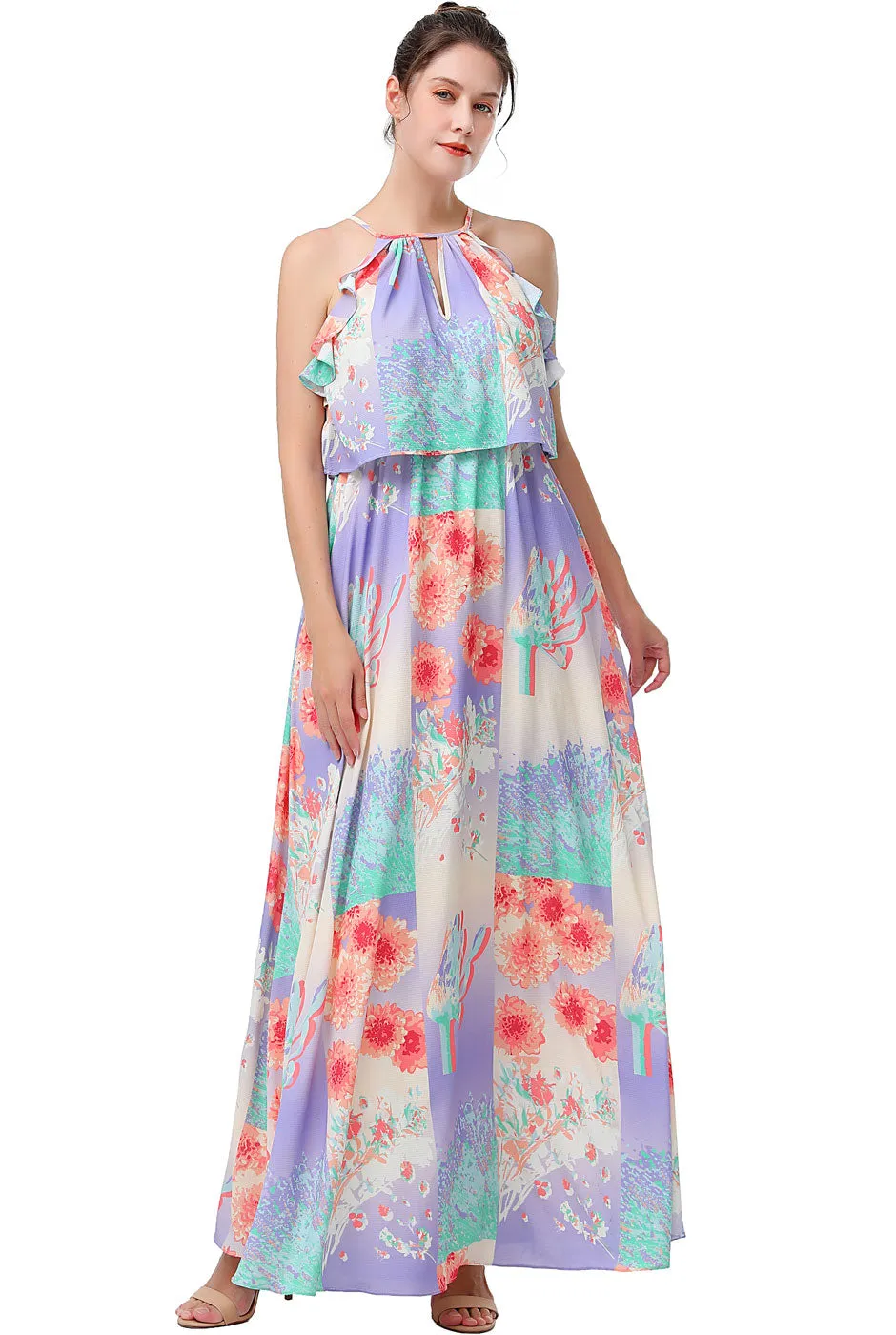 Kimi   Kai Maternity "Pixie" Nursing Maxi Dress