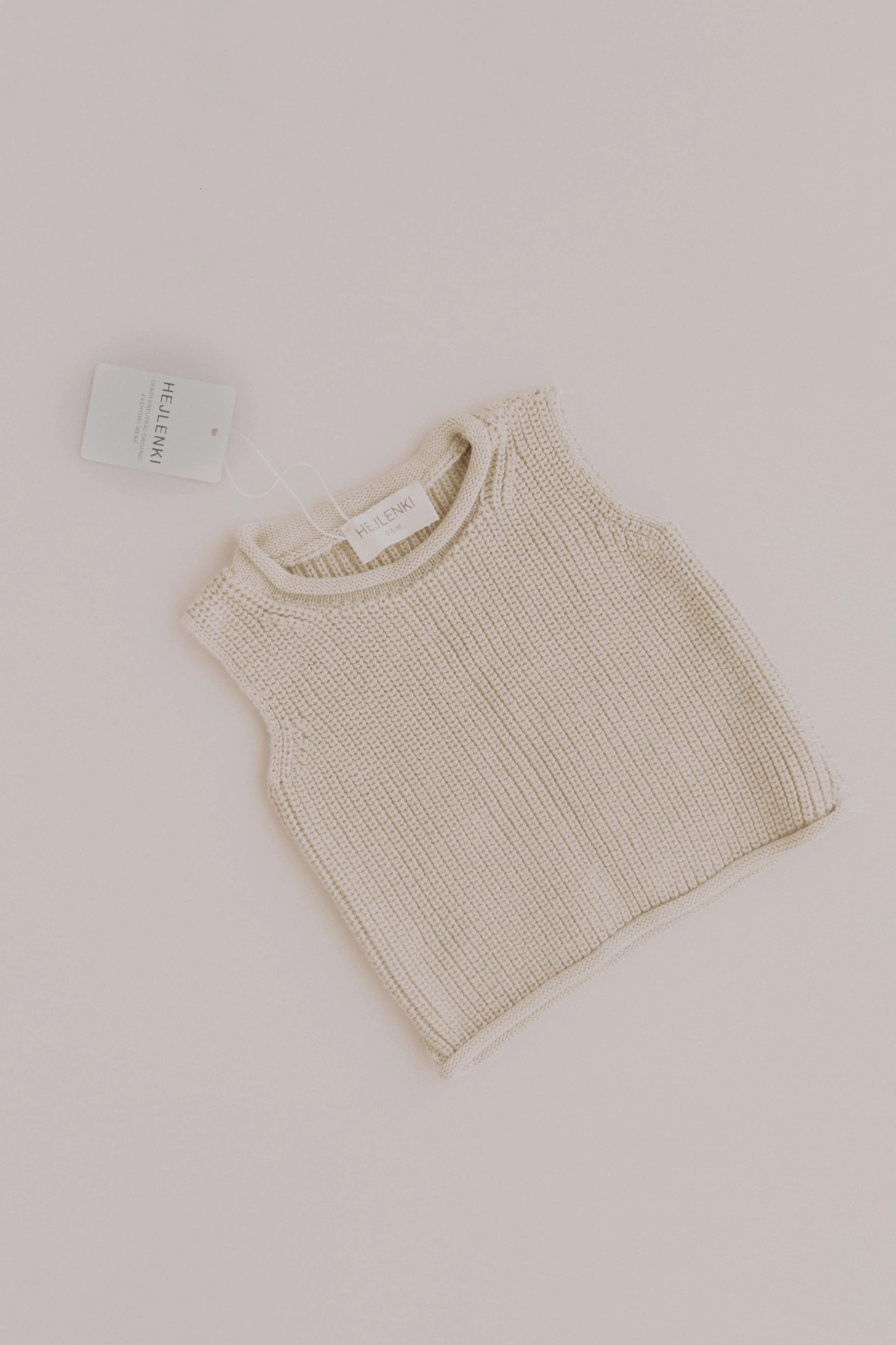 KNIT VEST BEIGE