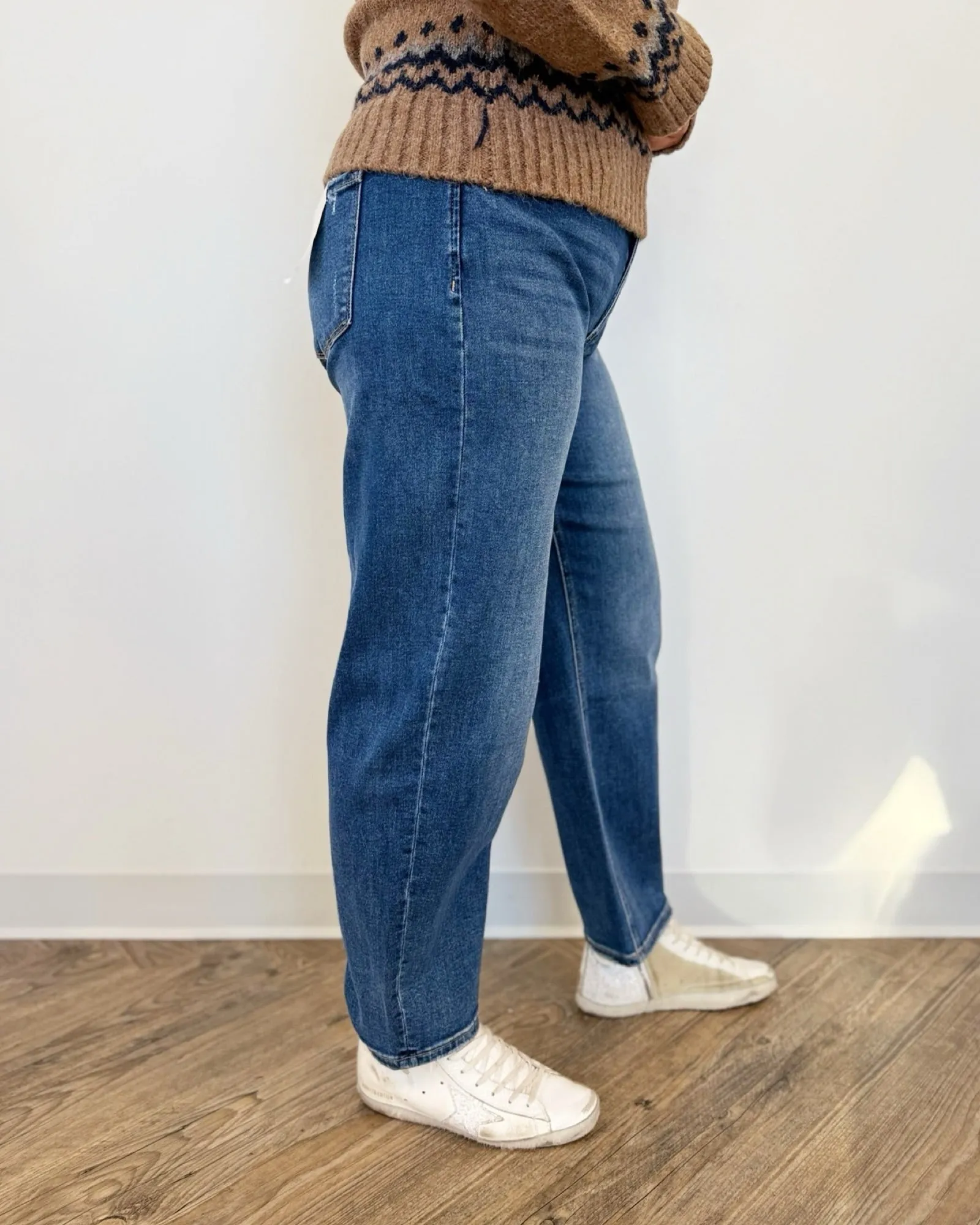 Laurel Barrel Leg Denim