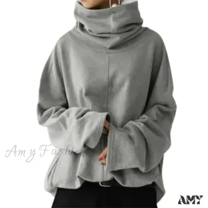 Loose Solid Color Cozy Casual Comfortable Trendy Chic Hoodies