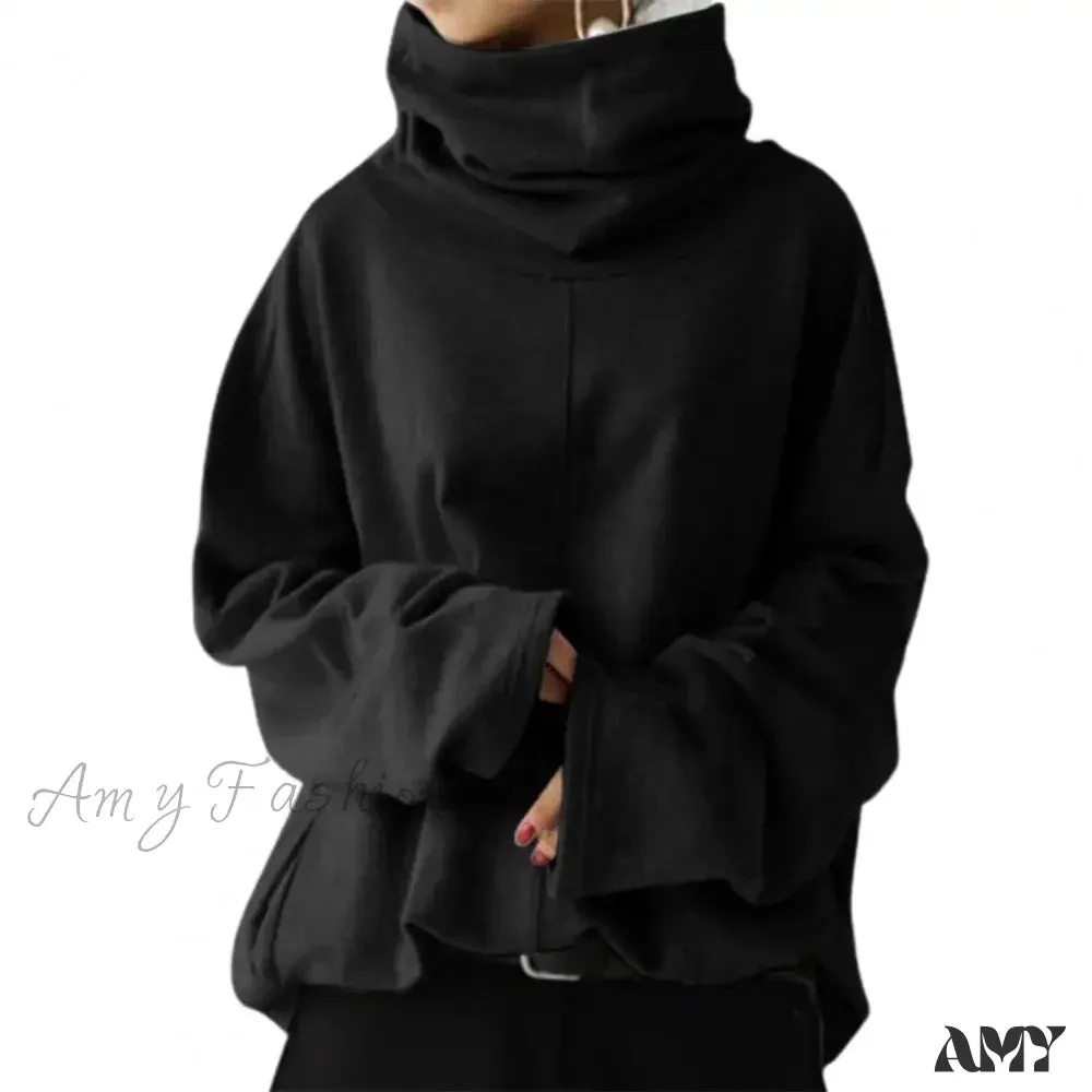 Loose Solid Color Cozy Casual Comfortable Trendy Chic Hoodies