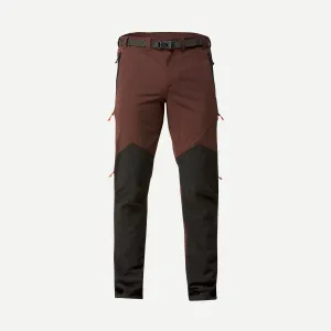 Men's trekking trousers Forclaz MT900 water-repellent, dark brown/black