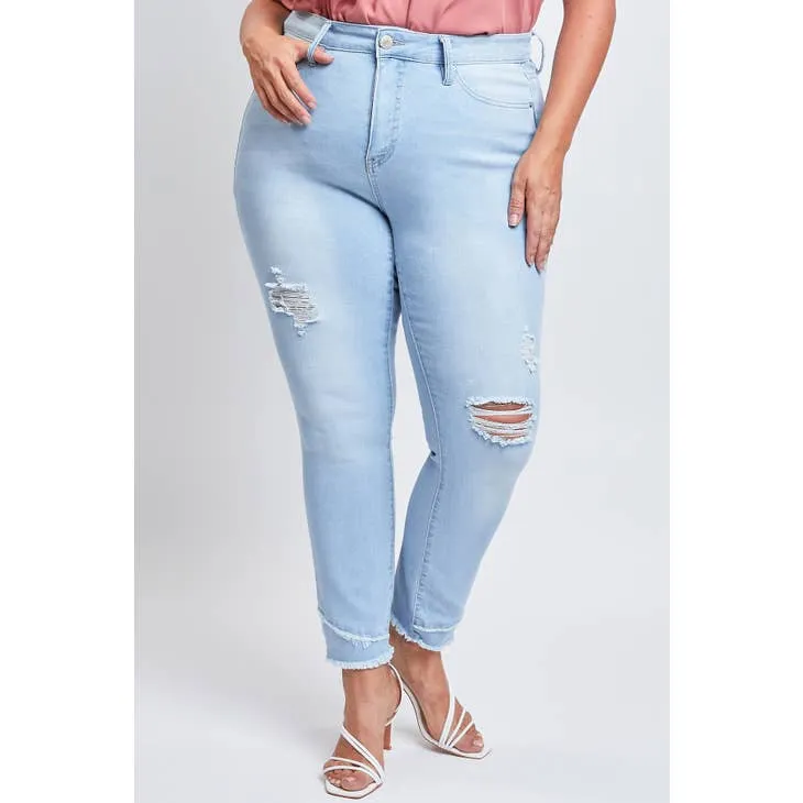 MISSY ROYALTY FOR ME PLUS SIZE SKINNY HIGH-RISE ANKLE JEAN