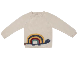 NW418 Turtle Sweater in white