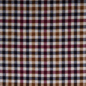 Plaid & Jacquard Fashion Knit - Plaids - Camel / Burgundy