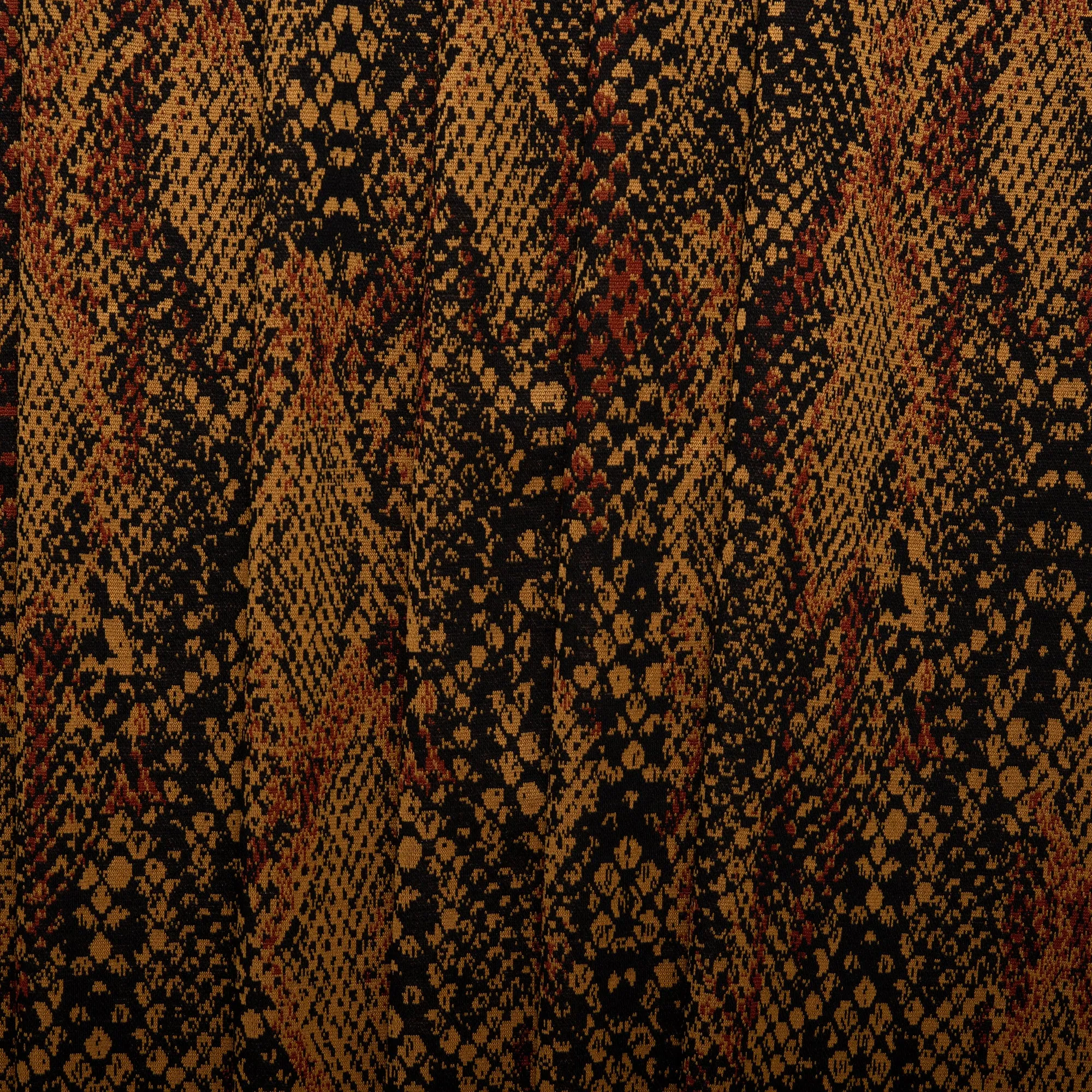 Plaid & Jacquard Fashion Knit - Snakes - Brown