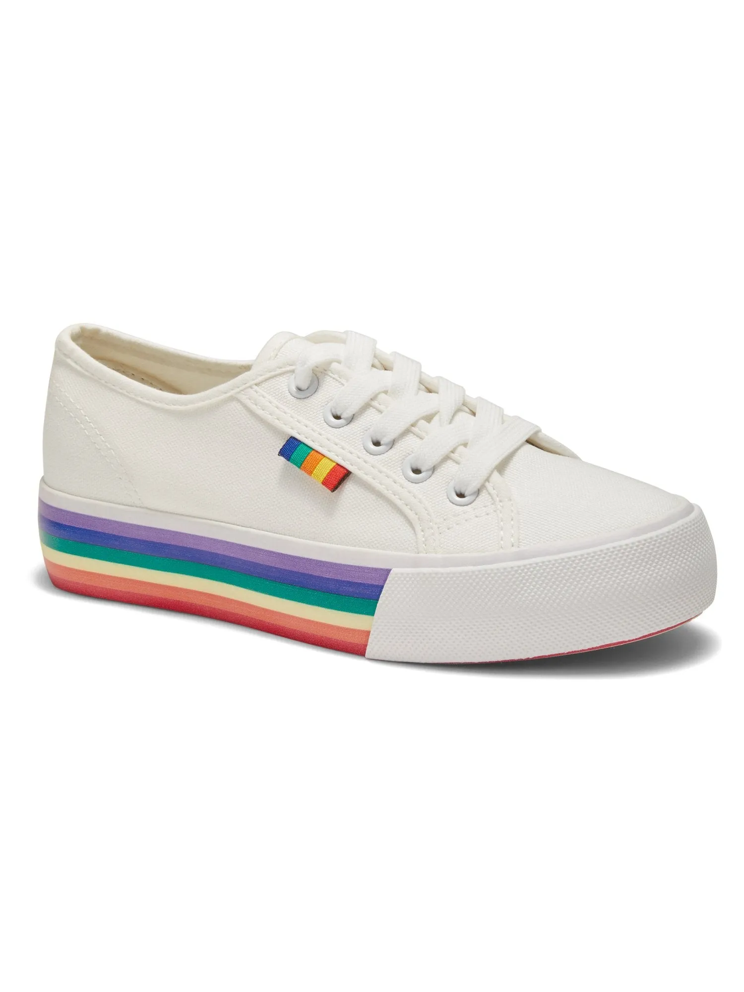 Platform Canvas Sneaker - Rainbow Sole