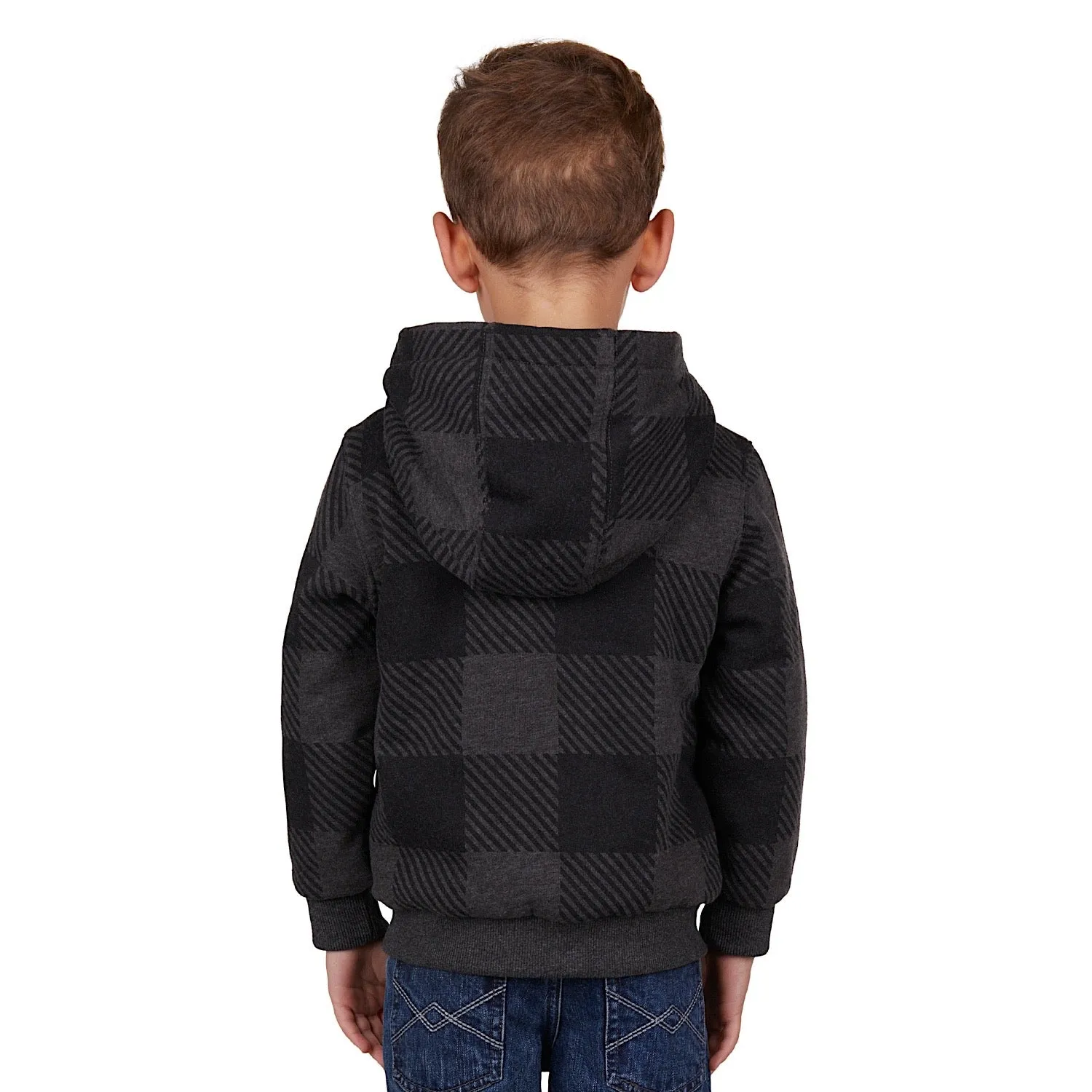 Pure Western Boys Tonkins Zip Through Hoodie Charcoal Marle