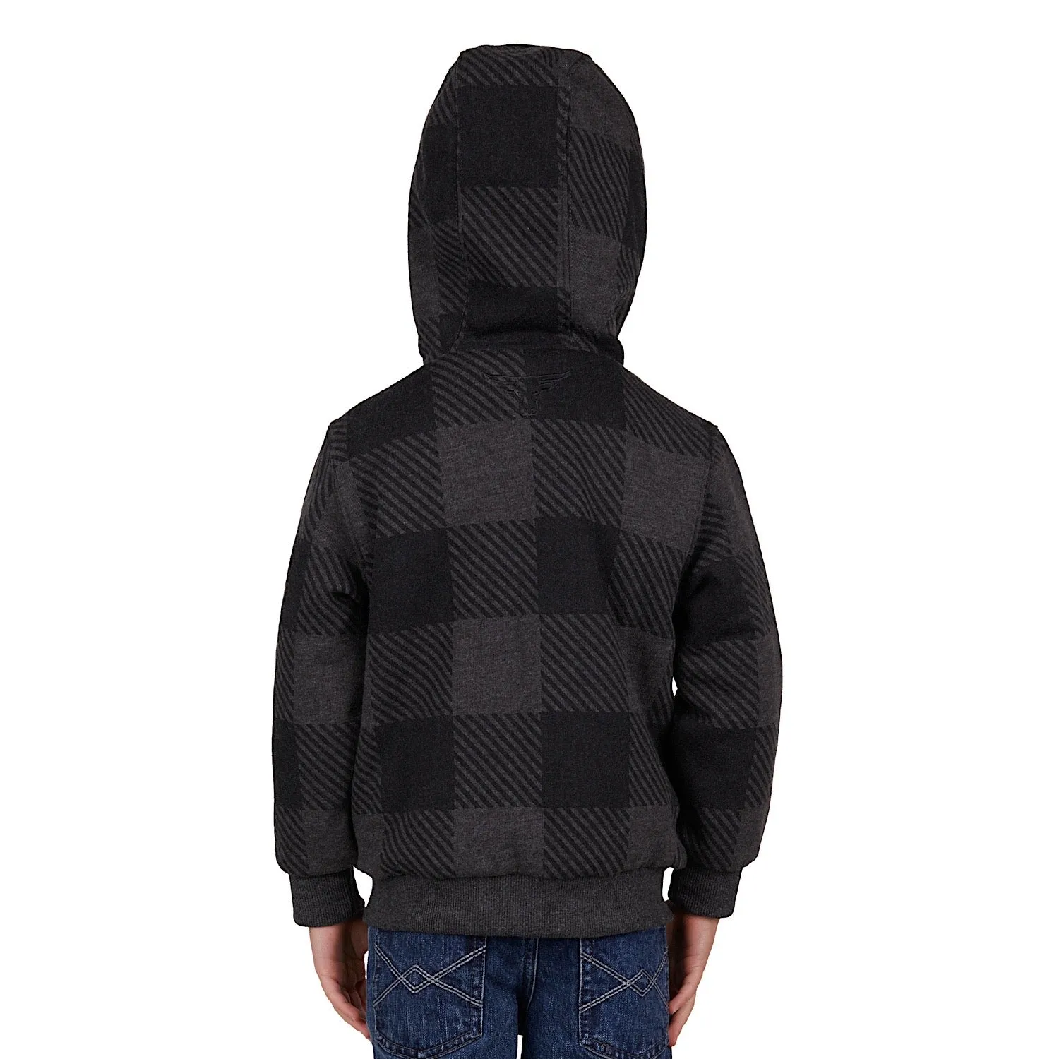 Pure Western Boys Tonkins Zip Through Hoodie Charcoal Marle