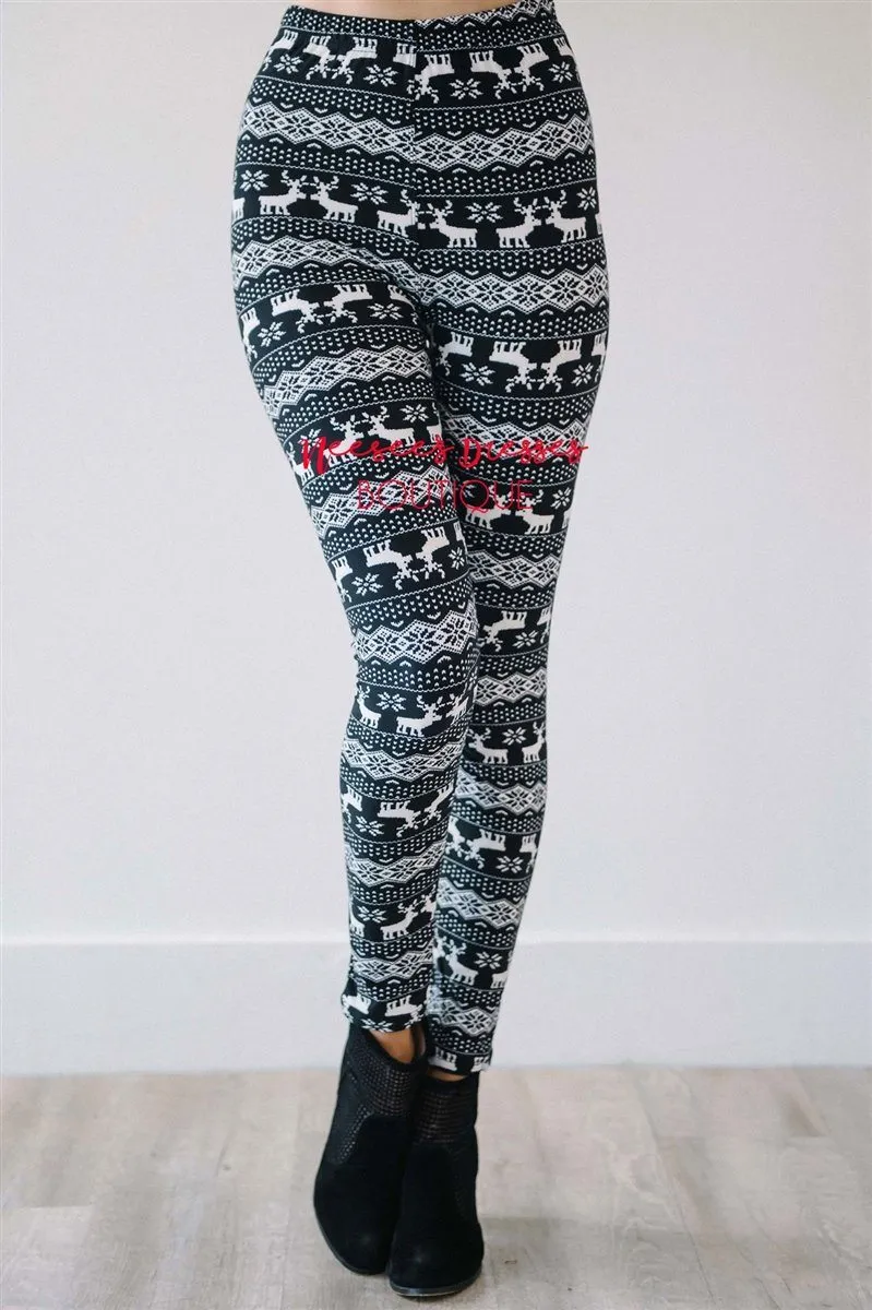 Reindeer Games Christmas Leggings