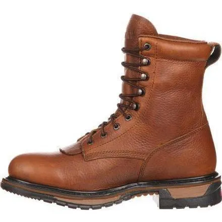 Rocky Men's Original Ride Lacer 9" WP Western Boot - Brown - FQ0002723