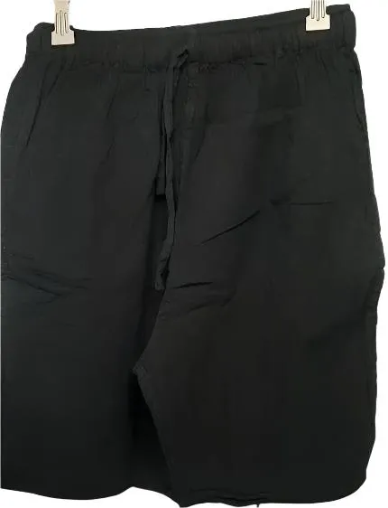 Short Pants Drawstring Black Women's L0008