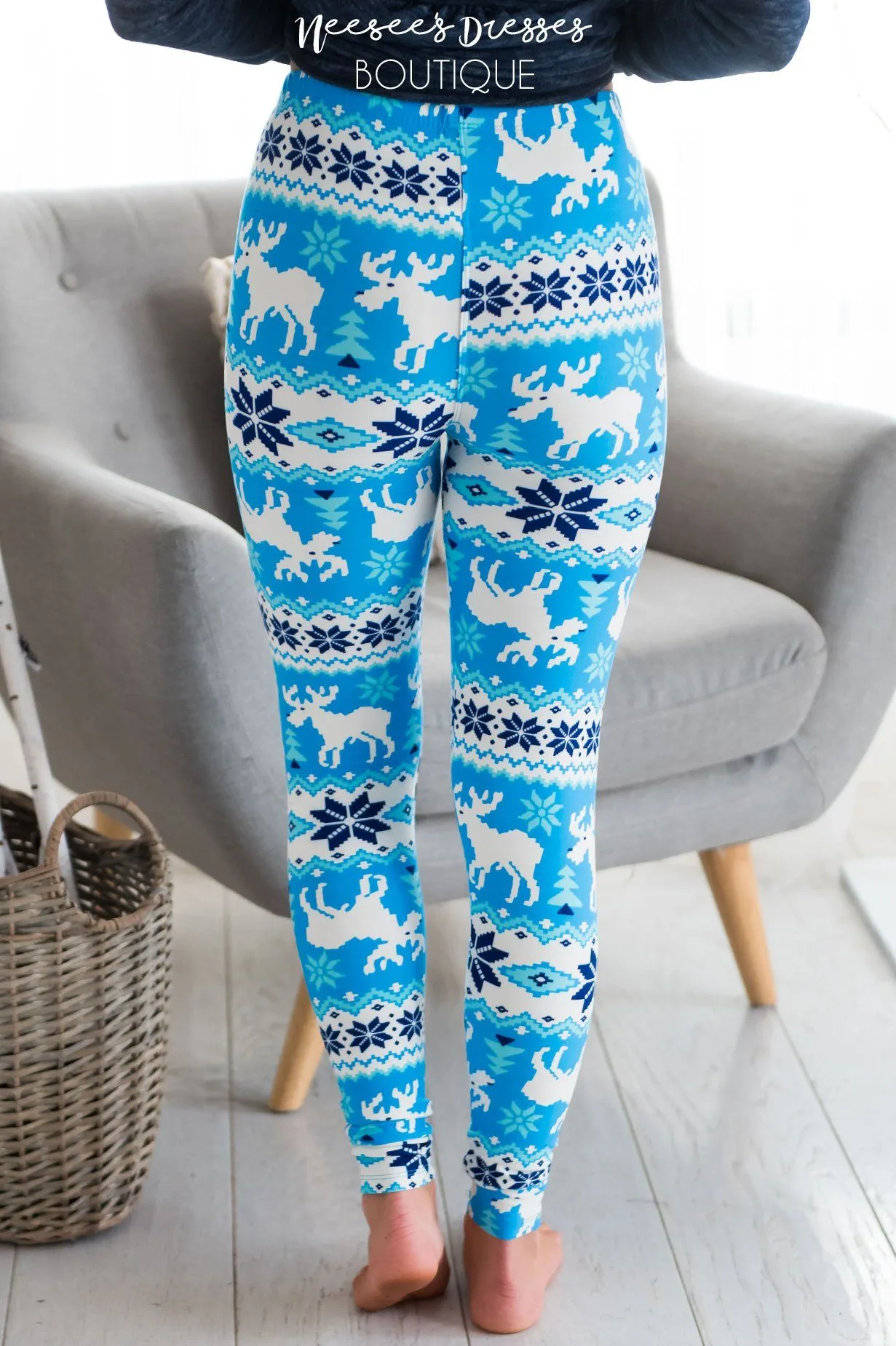 Snowy Night Christmas Leggings