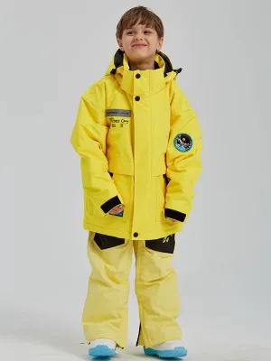 Solid Color Boys Snow Insulated Jacket