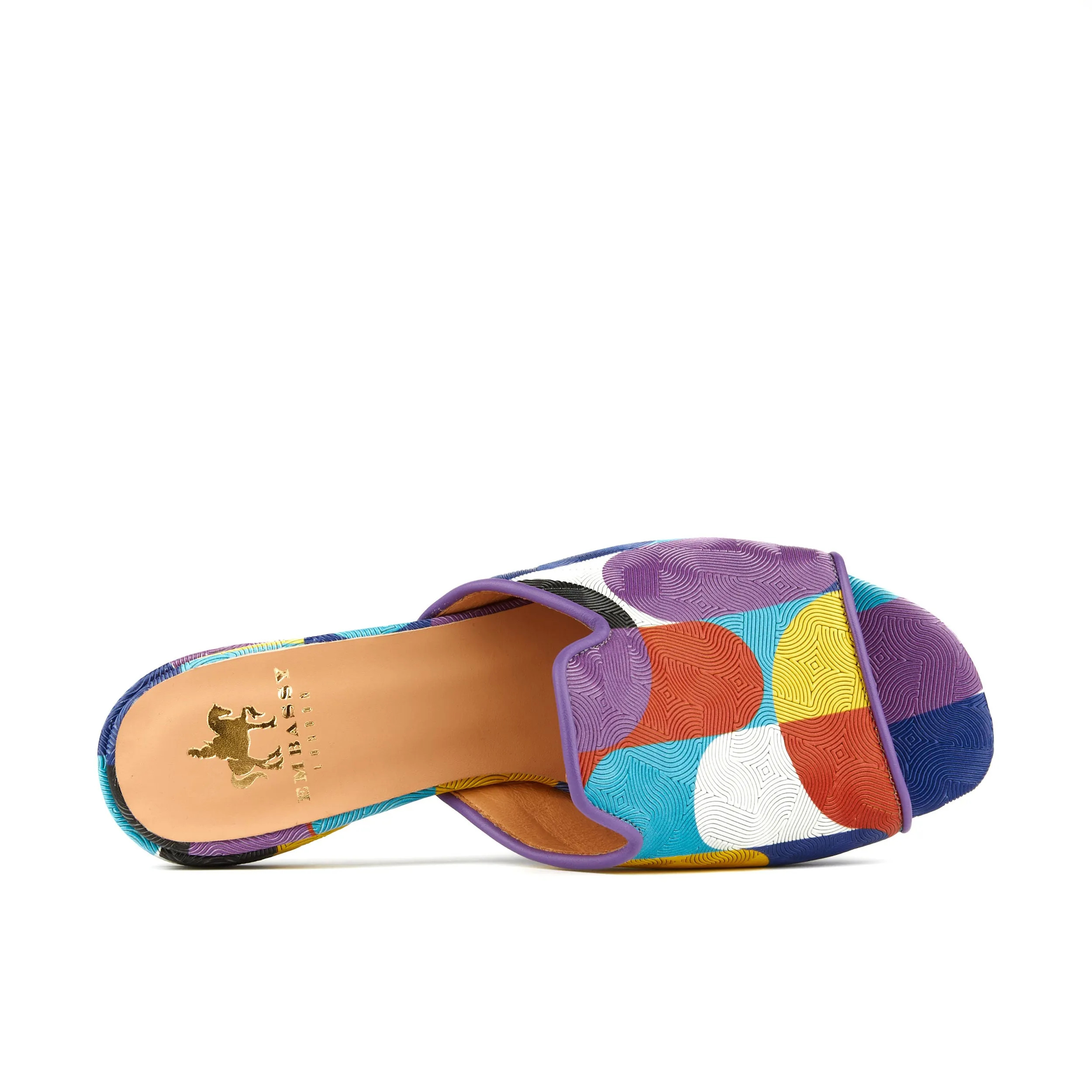 South Beach - Groovy - Women's fully leather lined sliders in vibrant colours