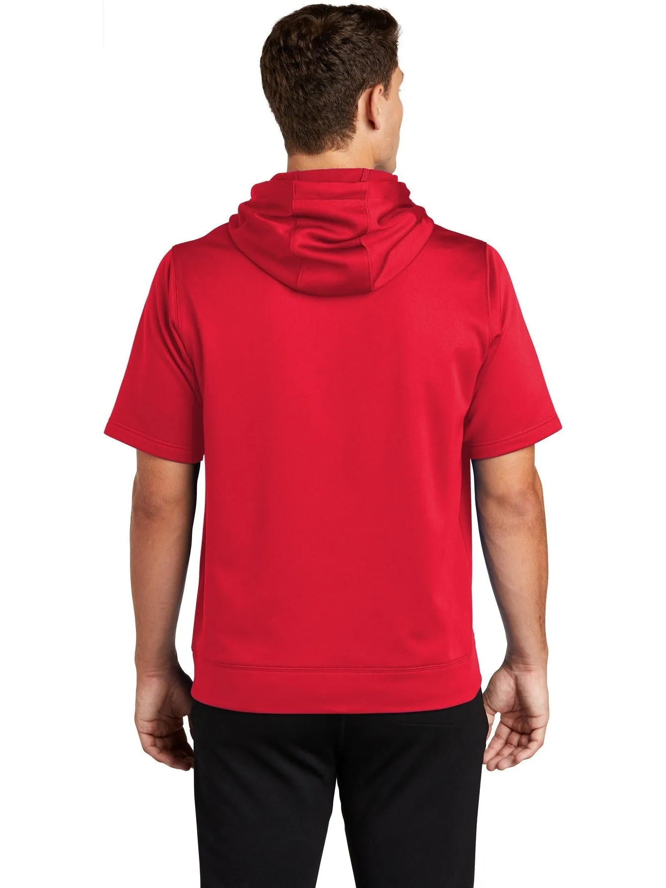 Sport-Tek Sport-Wick Fleece Short Sleeve Hooded Pullover