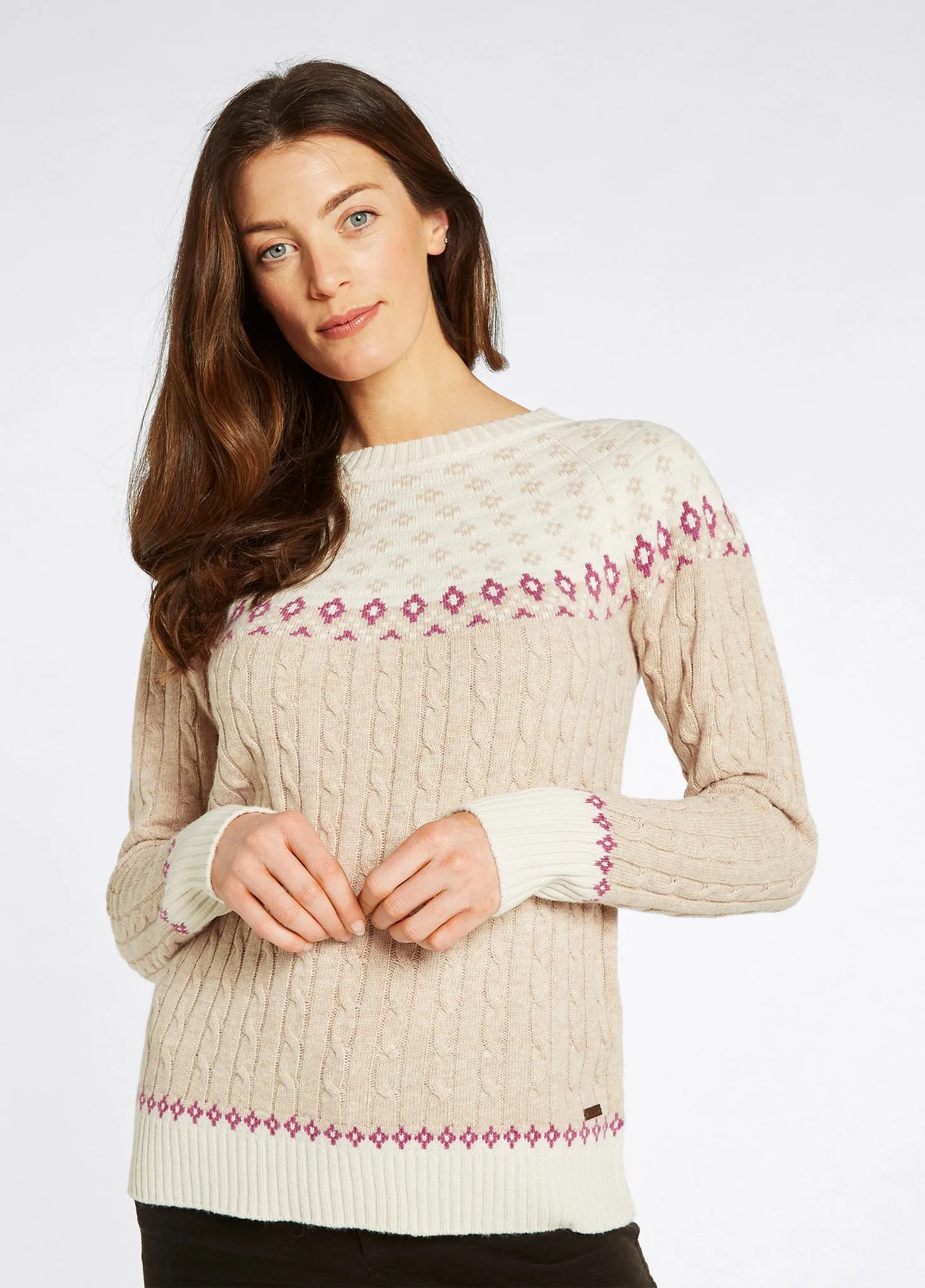 Thornfield Women’s Fair Isle knit - Oat